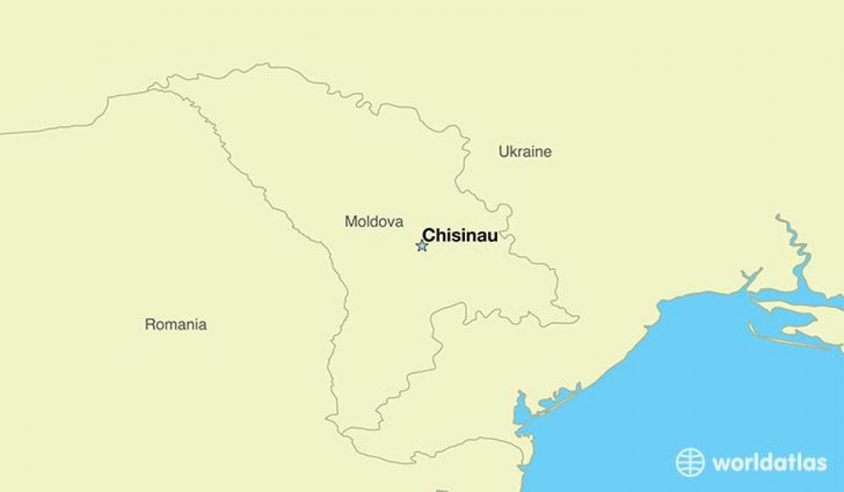 mapa de chisinau, Moldávia