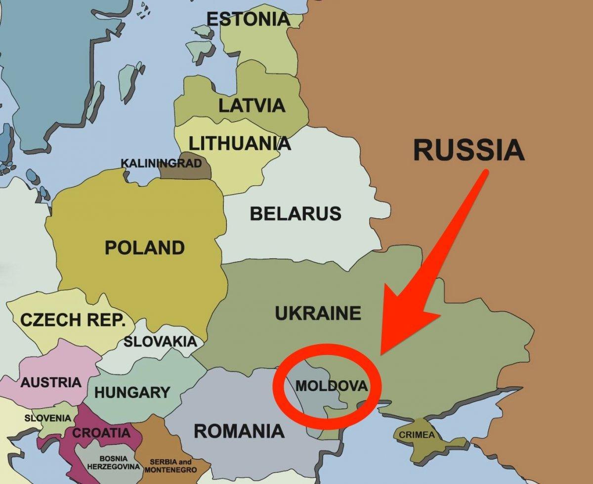 Moldávia Mapa 